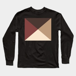 Geometrical alluring Brown Long Sleeve T-Shirt